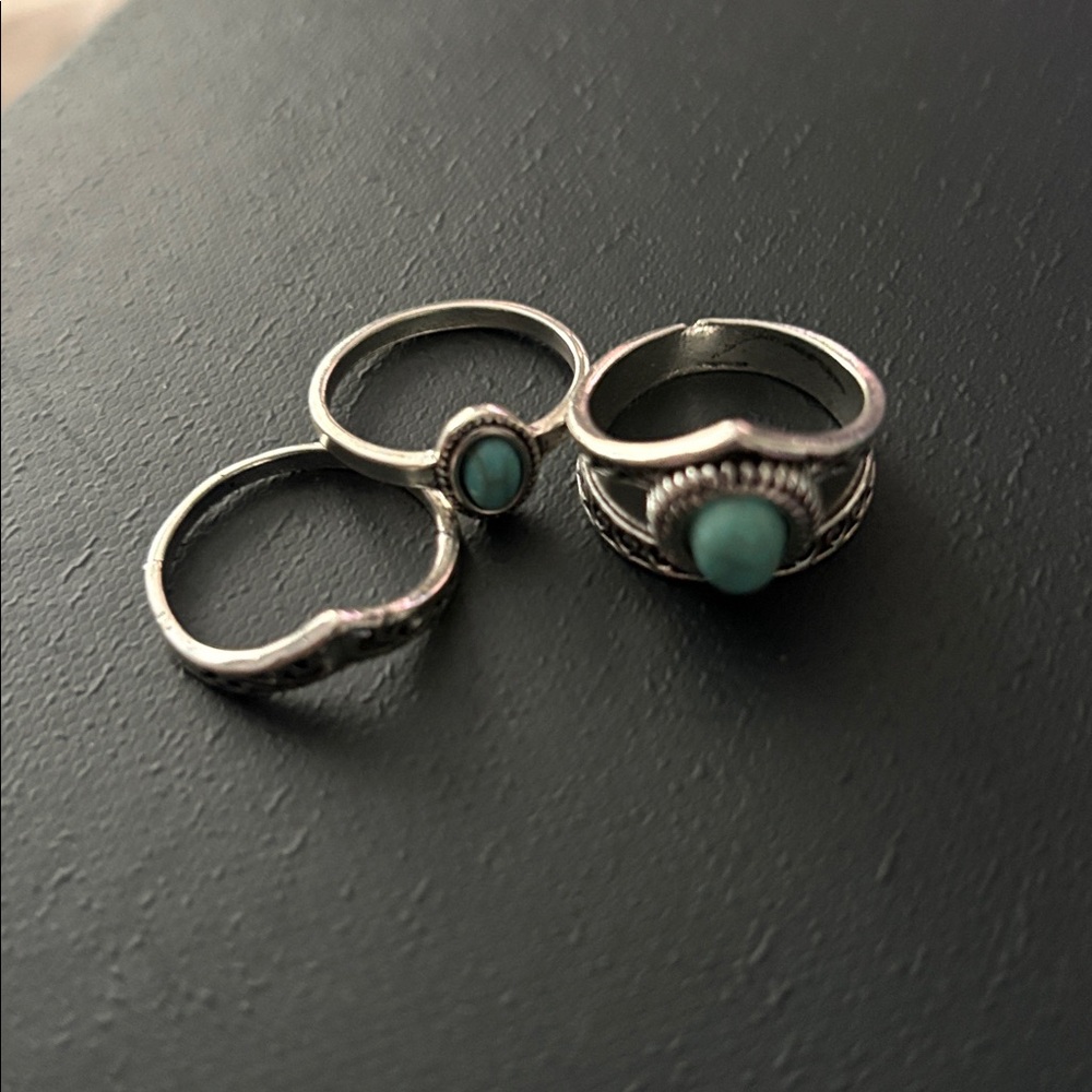 Elegant Silver Ring Set for Women